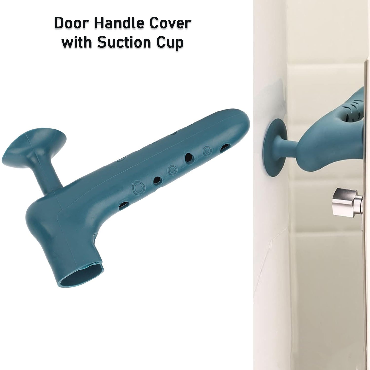 Silicone Door Handle Cover With Suction Cup (1 Pc) - Springkart 