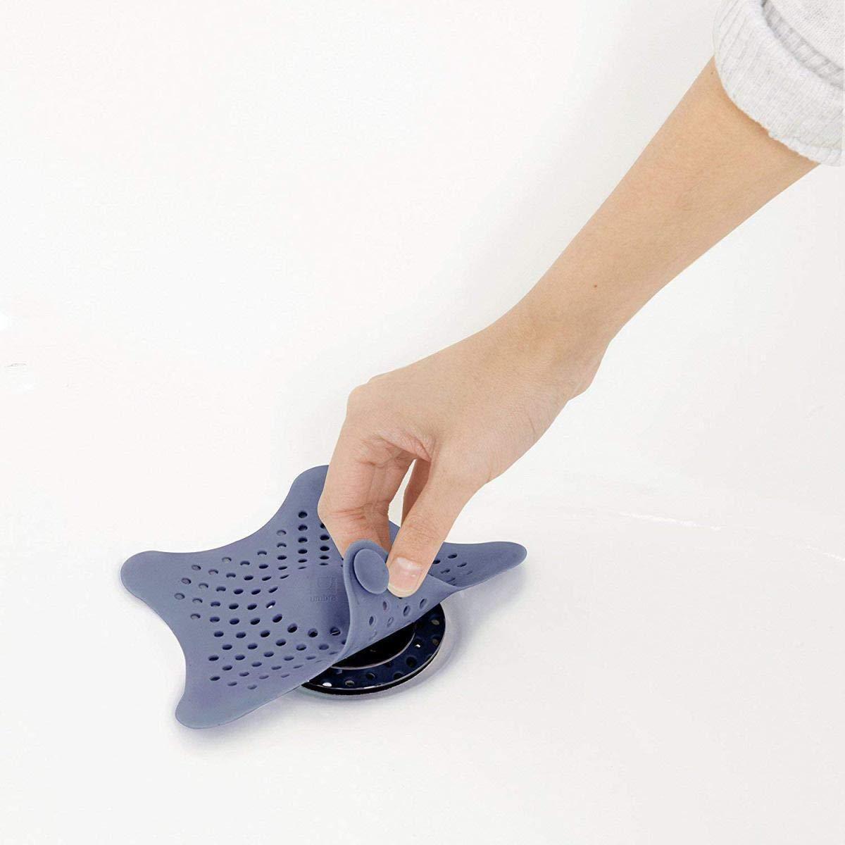 Silicone Star Shaped Sink Filter Bathroom Hair Catcher Drain Strainers for Basin - Springkart 