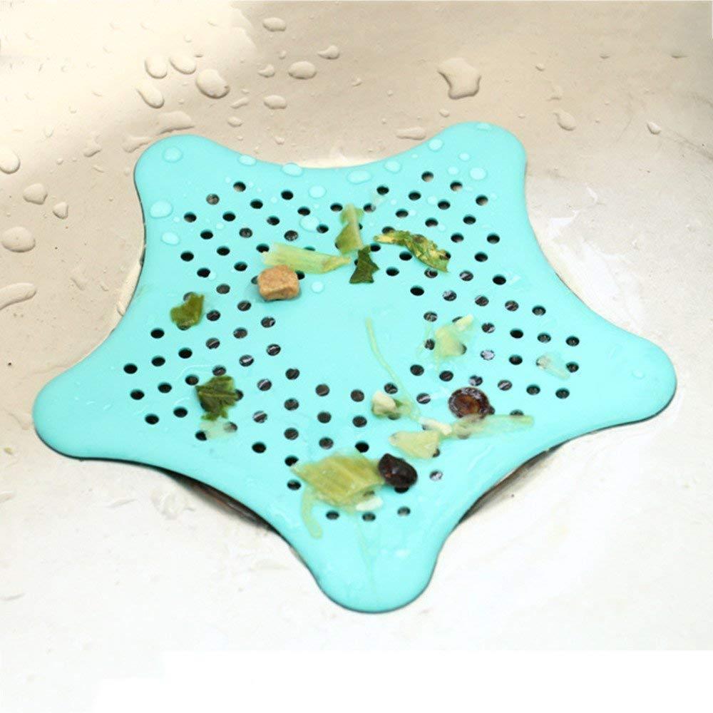 Silicone Star Shaped Sink Filter Bathroom Hair Catcher Drain Strainers for Basin - Springkart 