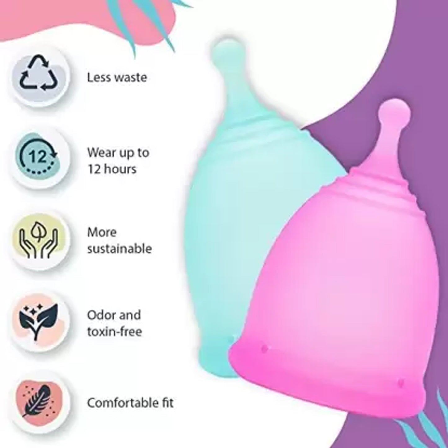 6112b Reusable Menstrual Cup Used By Womens And Girls During The Time Of Their Menstrual Cycle - Springkart 
