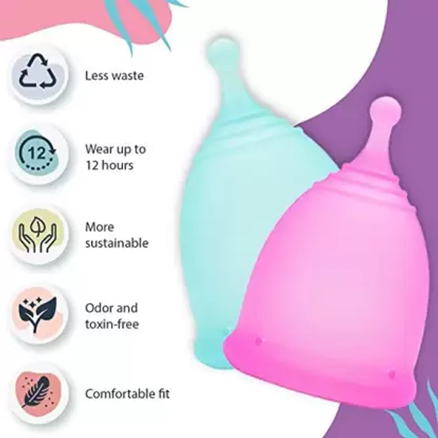 6112b Reusable Menstrual Cup Used By Womens And Girls During The Time Of Their Menstrual Cycle - Springkart 