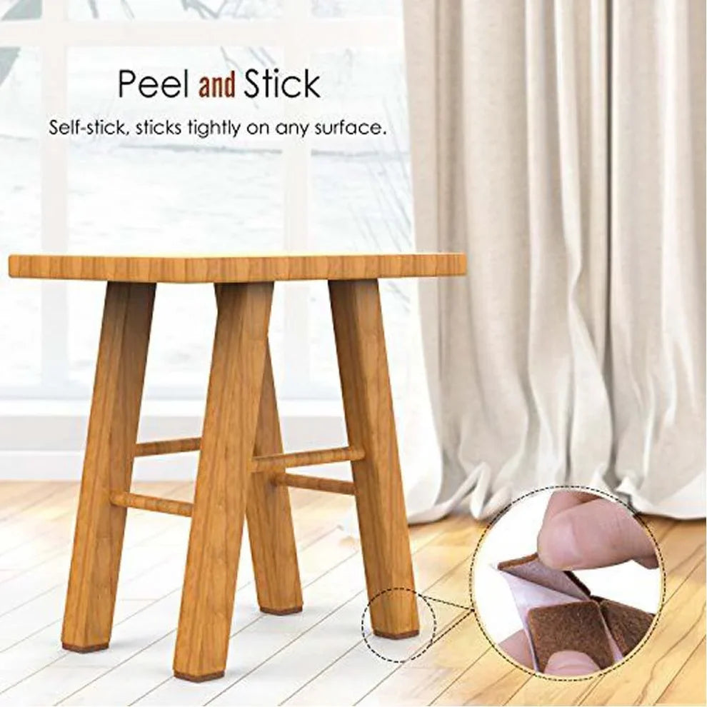 Felt Pads, Anti Scratch Felt Pads for Furniture Square, Floor Protector Noise Insulation Pad, Chair Leg Floor Protector