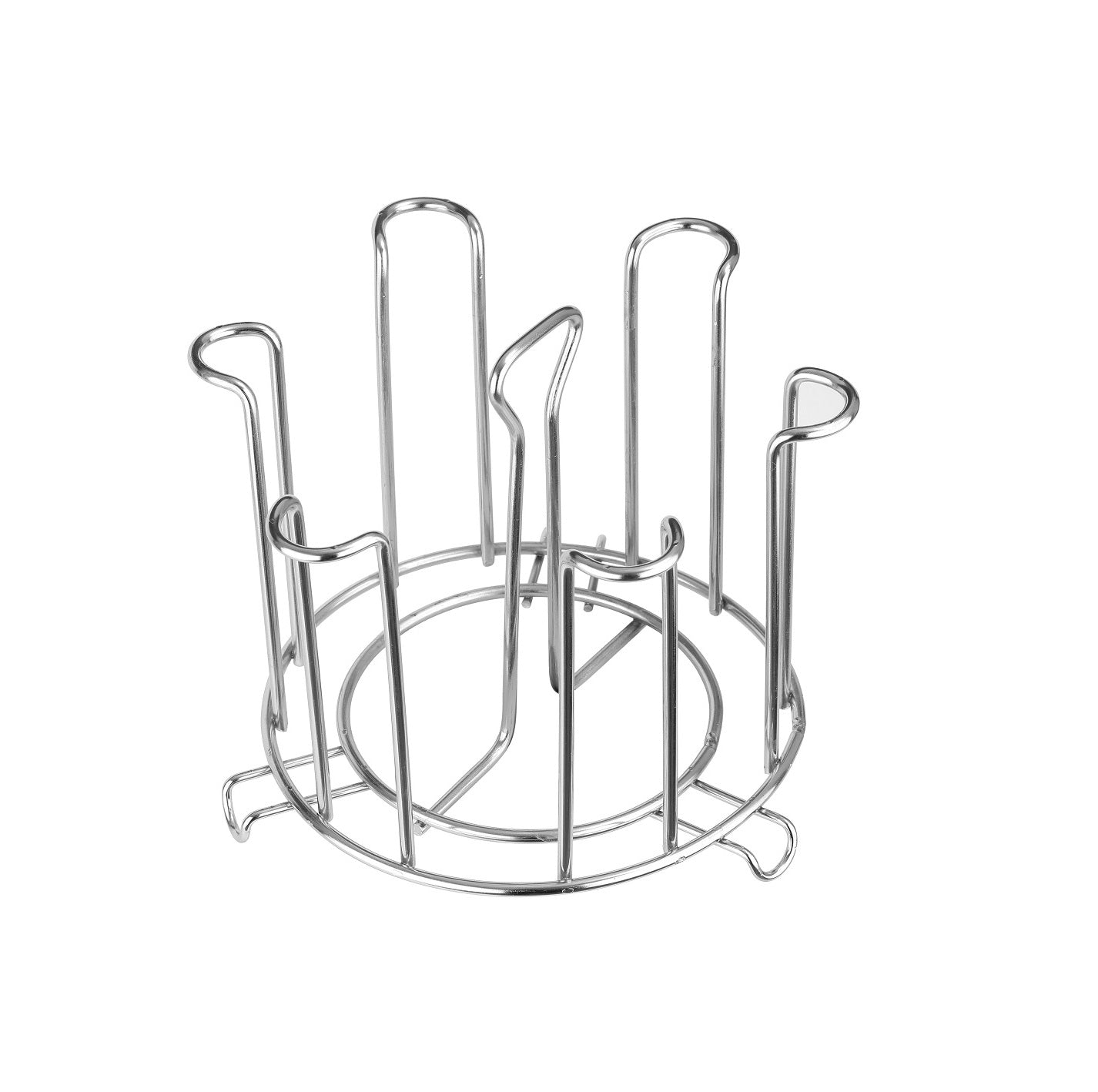 SS Round Glass Stand used for holding sensitive glasses and all present in all kinds of kitchens of official and household places etc. - Springkart 