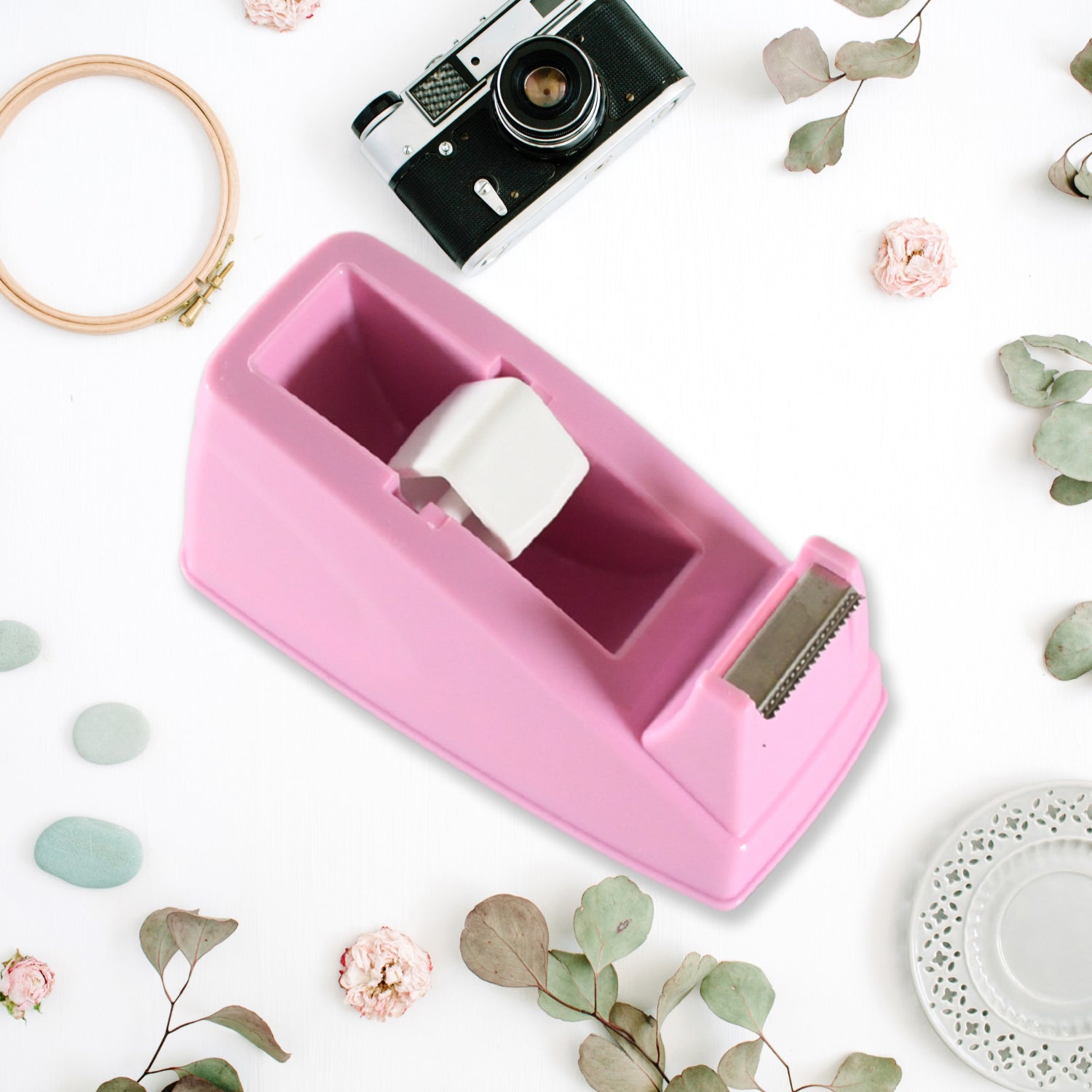 9465 Plastic Tape Dispenser Cutter For Home Office Use Tape Dispenser For Stationary Tape Cutter Packaging Tape School Supplies (1 Pc 300 Gm) - Springkart 