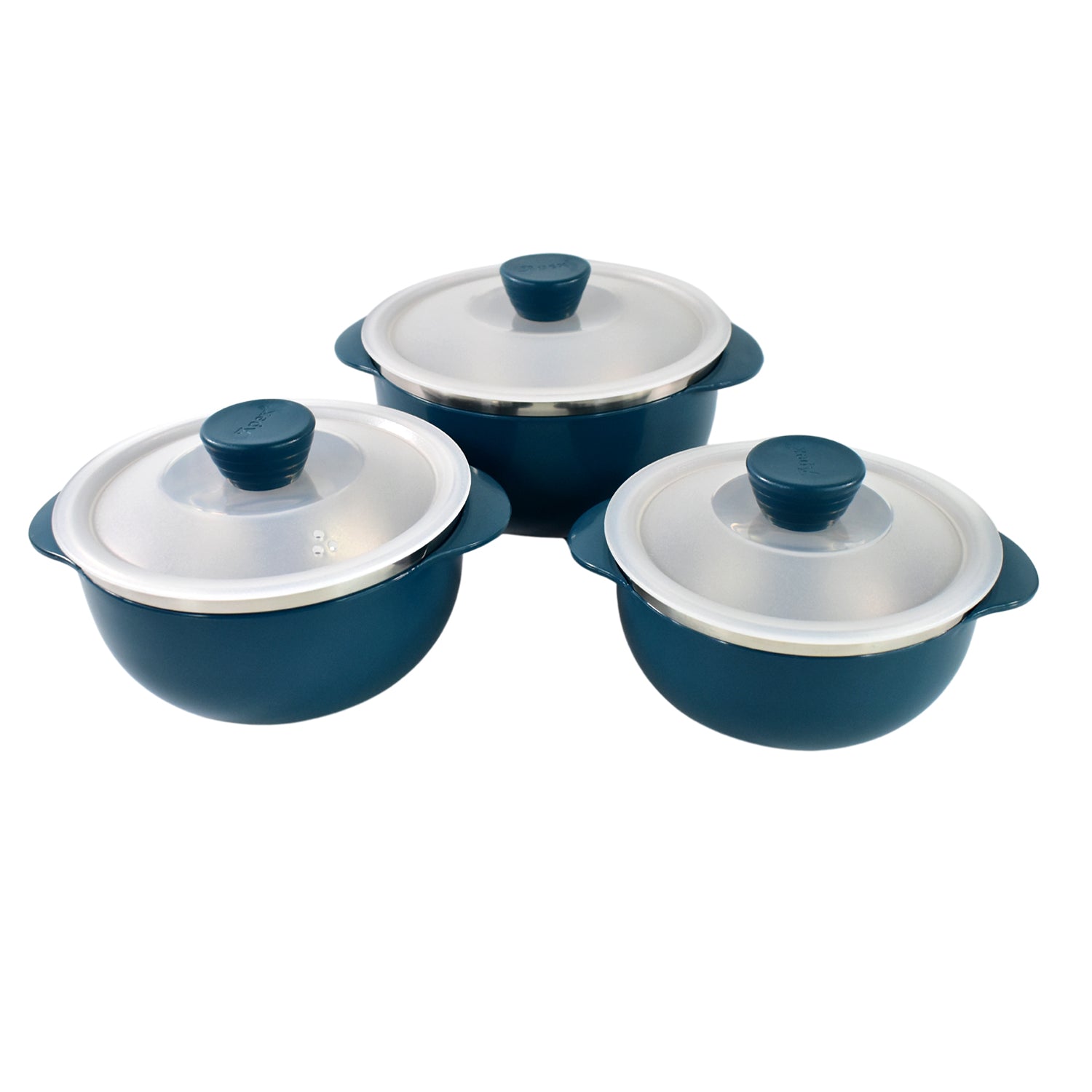 Apex Microwave-safe Serving Bowl 3 Pcs Set (700ml 1000ml 1400ml) - Springkart 