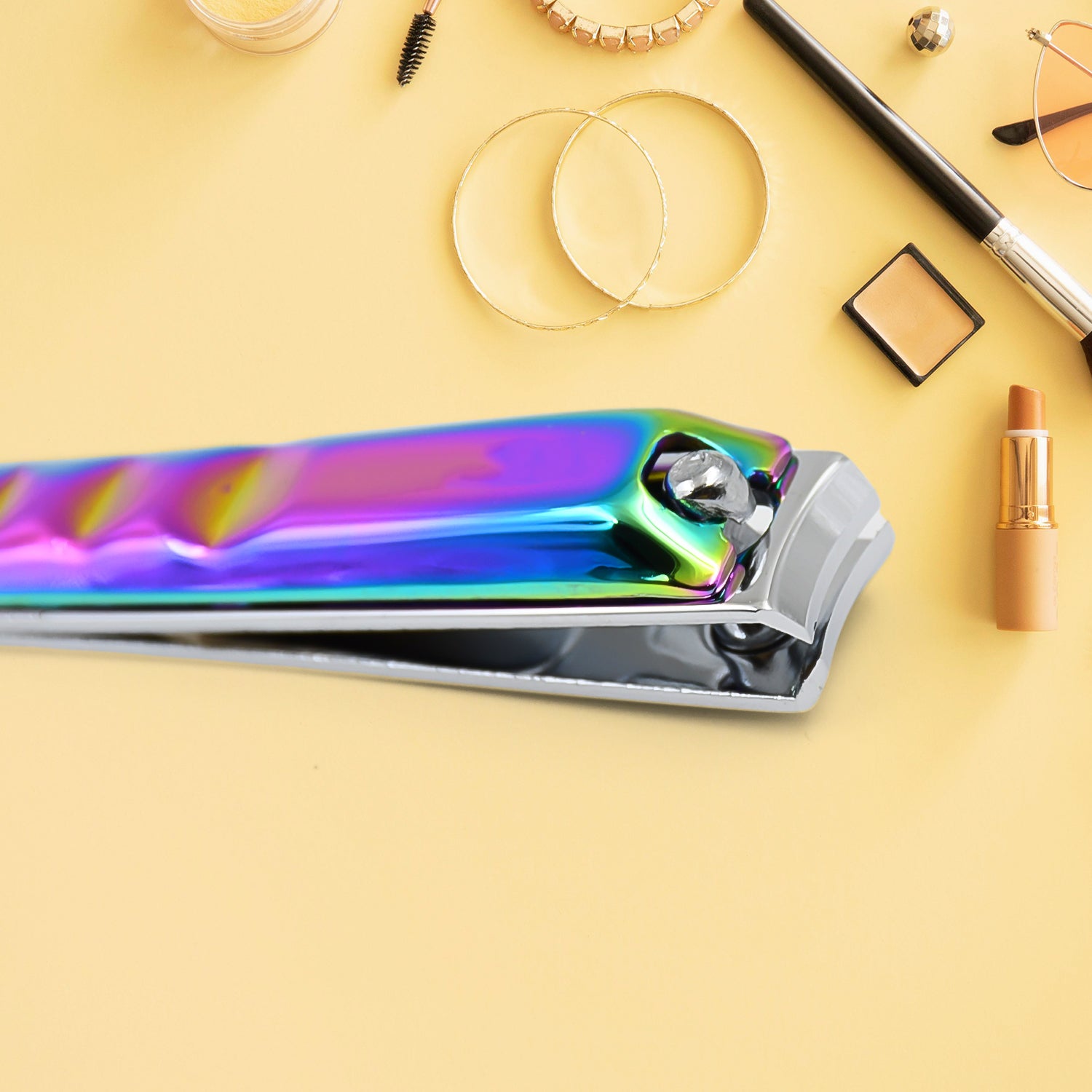 Stainless Steel Folding Portable Large Nail Clippers With Nail File (1 Pc) - Springkart 