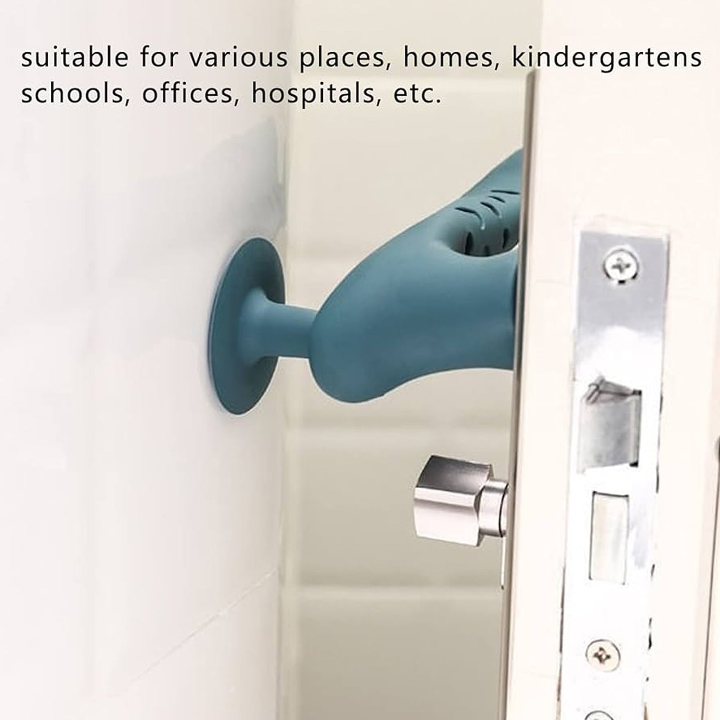 Silicone Door Handle Cover With Suction Cup (1 Pc) - Springkart 