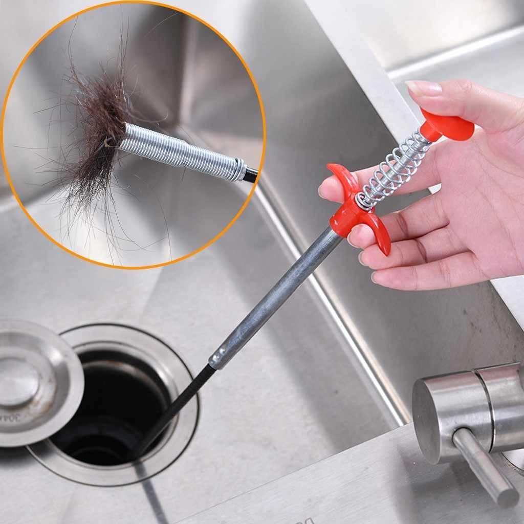 1634 Metal Wire Brush Sink Cleaning Hook Sewer Dredging Device - Springkart 