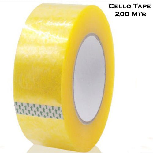 Self Adhesive Transparent Packing Tape- 200 metres - Springkart 