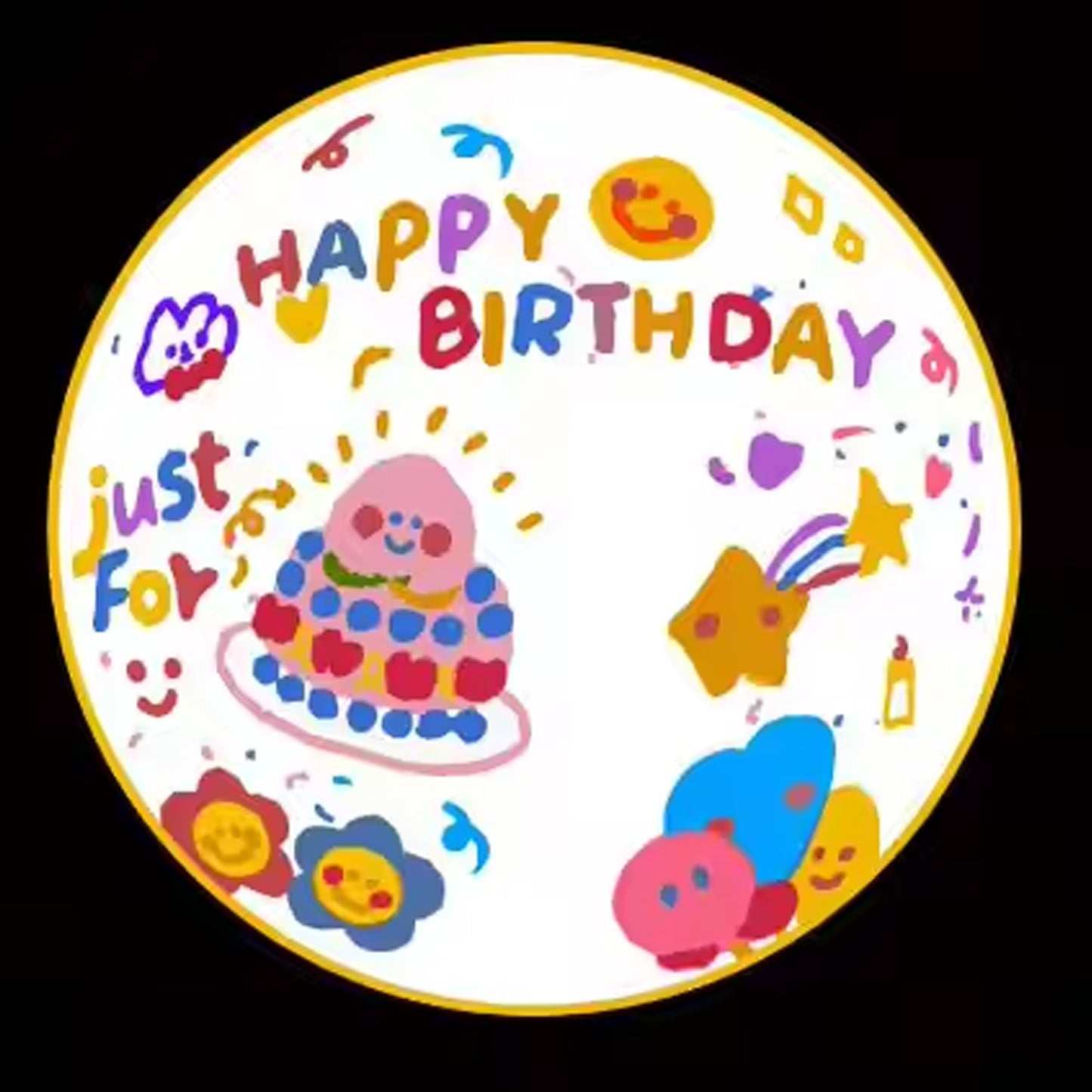 Birthday Projector With 8 Slides Patterns (1 Set) - Springkart 