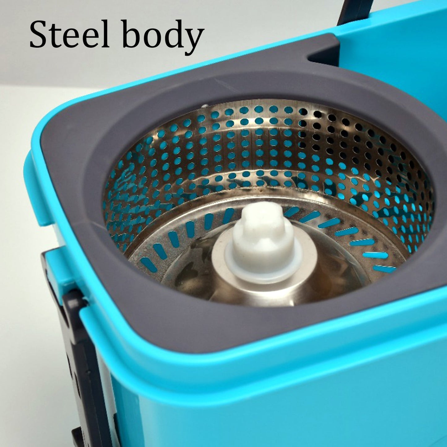 QUICK SPIN MOP PLASTIC SPIN, BUCKET FLOOR CLEANING, EASY WHEELS & BIG BUCKET, FLOOR CLEANING MOP WITH BUCKET - Springkart 