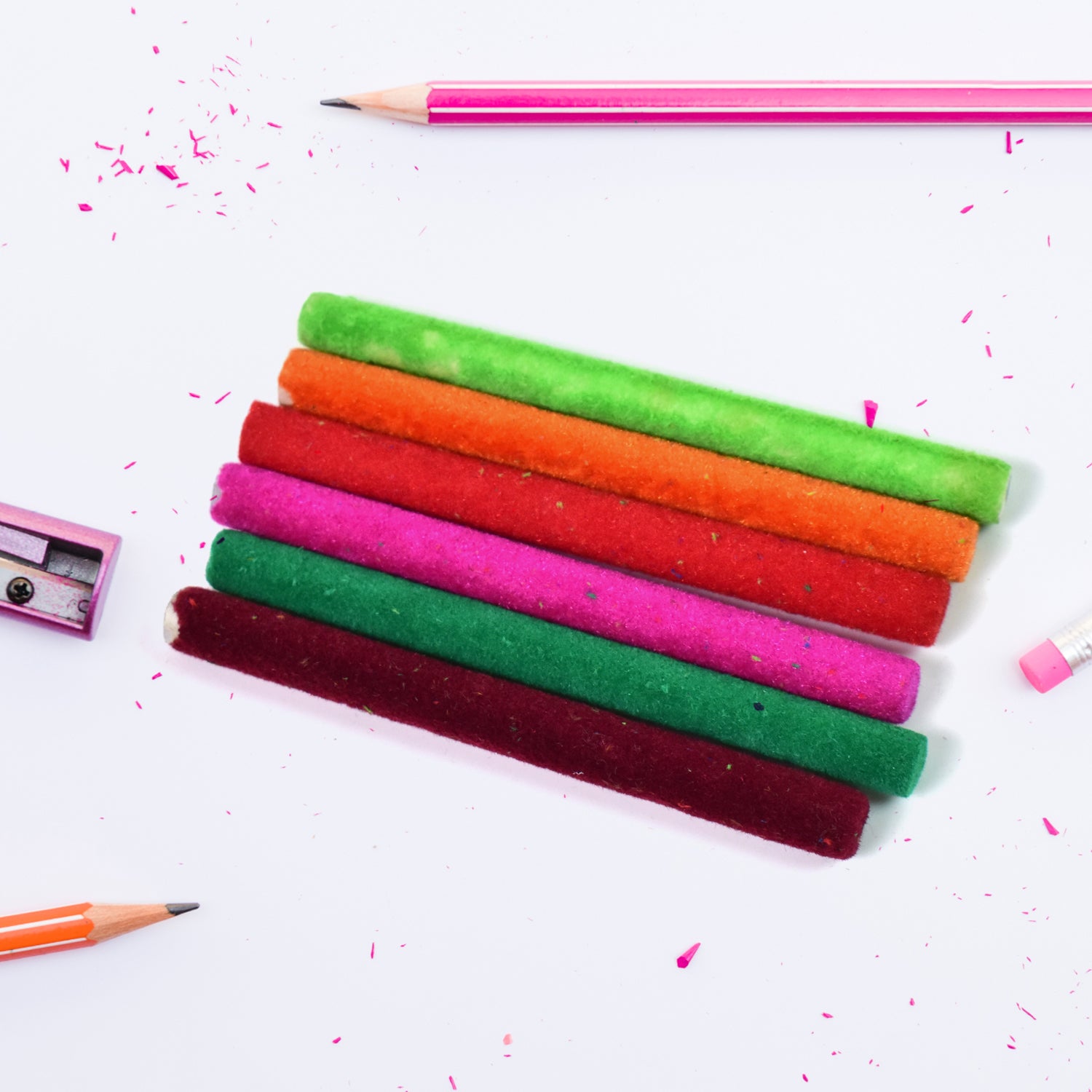 Small Velvet Pencil (1 Pc Mix Color Design) - Springkart 