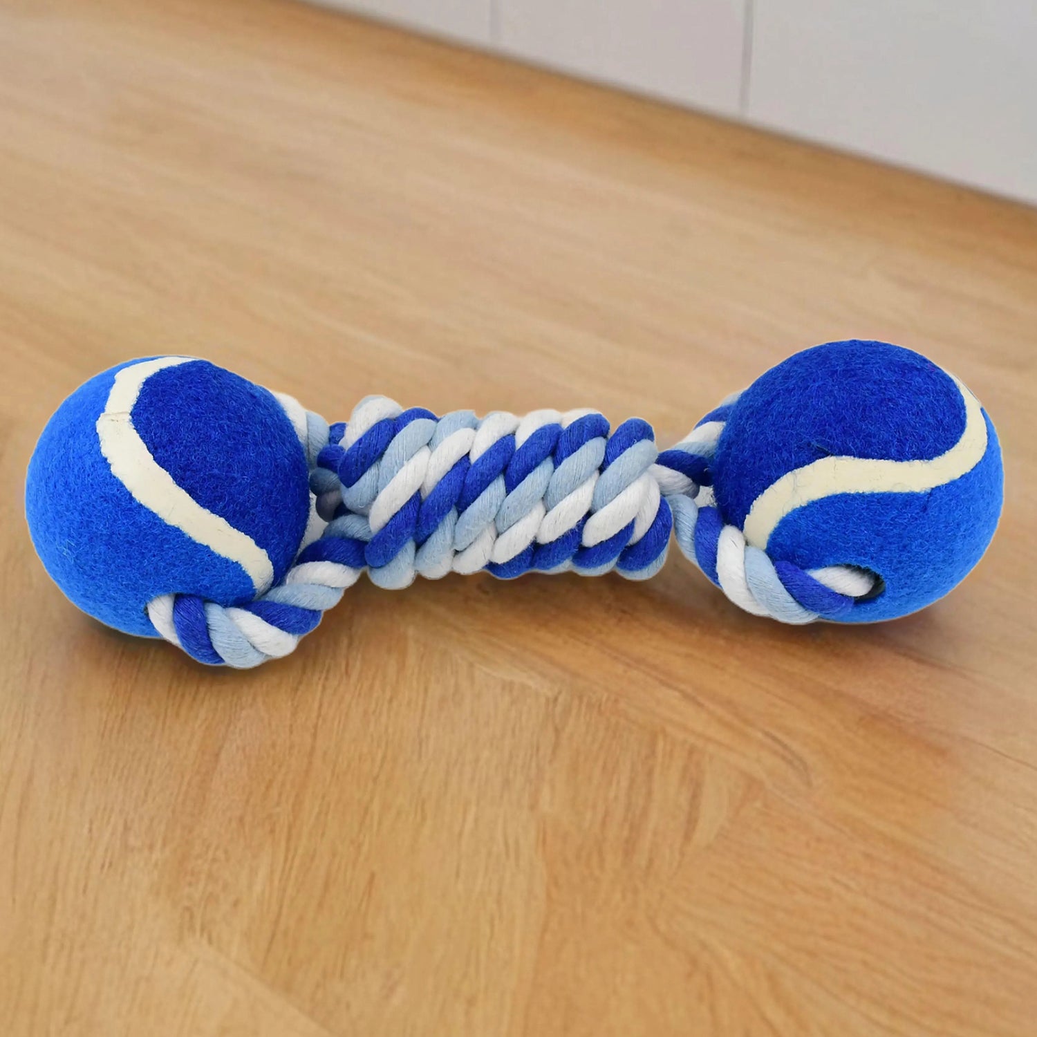 Durable Cotton Rope Dog Toy Two-way Ball Design (1 Pc) - Springkart 