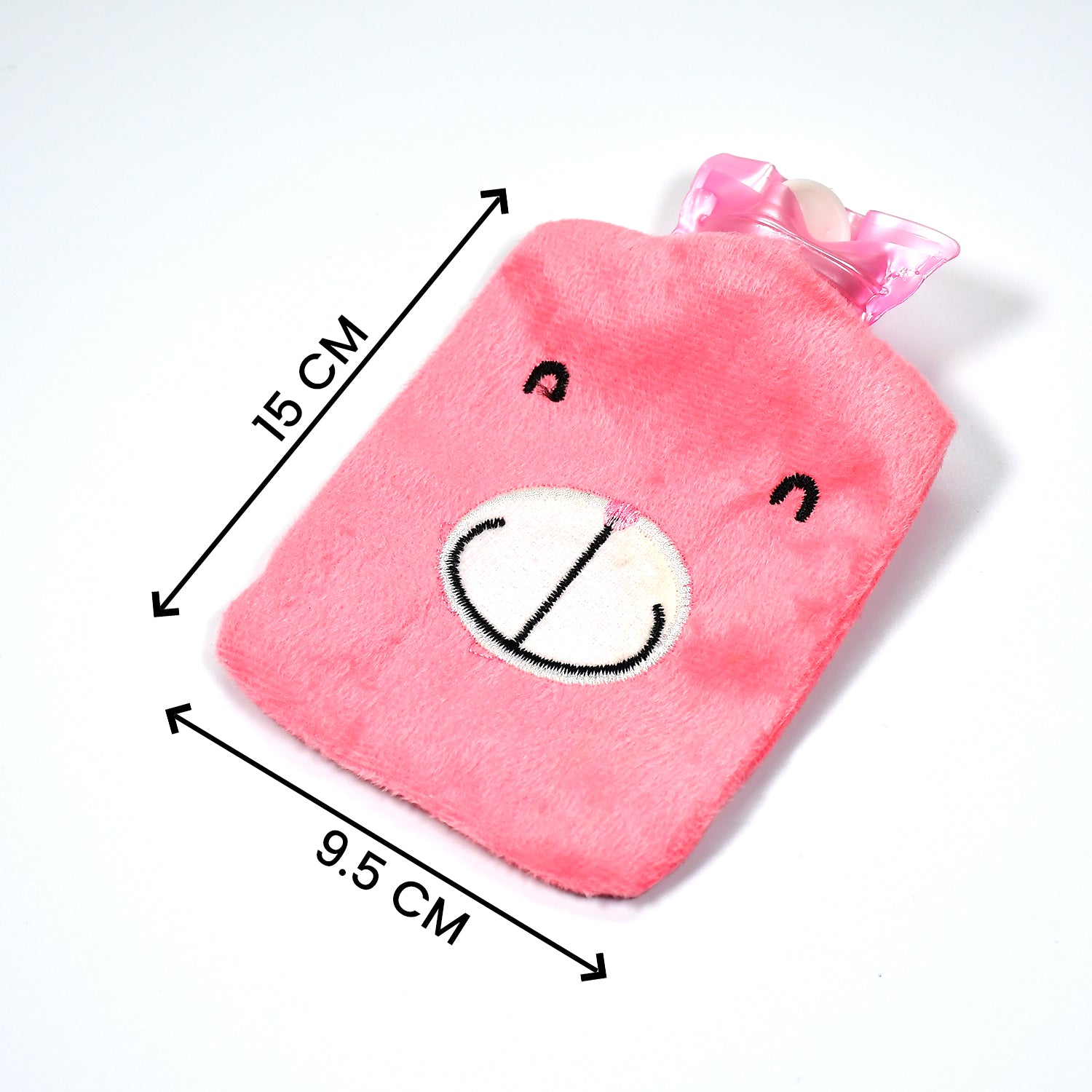 6502 Pink Small Hot Water Bag With Cover For Pain Relief Neck Shoulder Pain And Hand Feet Warmer Menstrual Cramps. - Springkart 