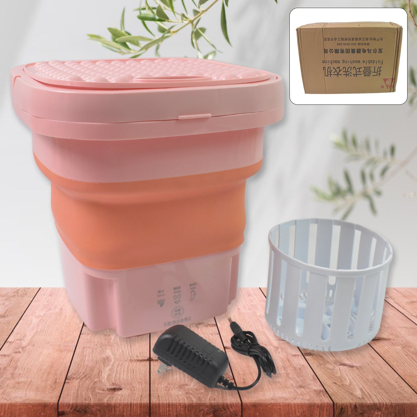 Portable Washing Machine Foldable Washer And Dryer Combo (1 Set Mix Color) - Springkart 