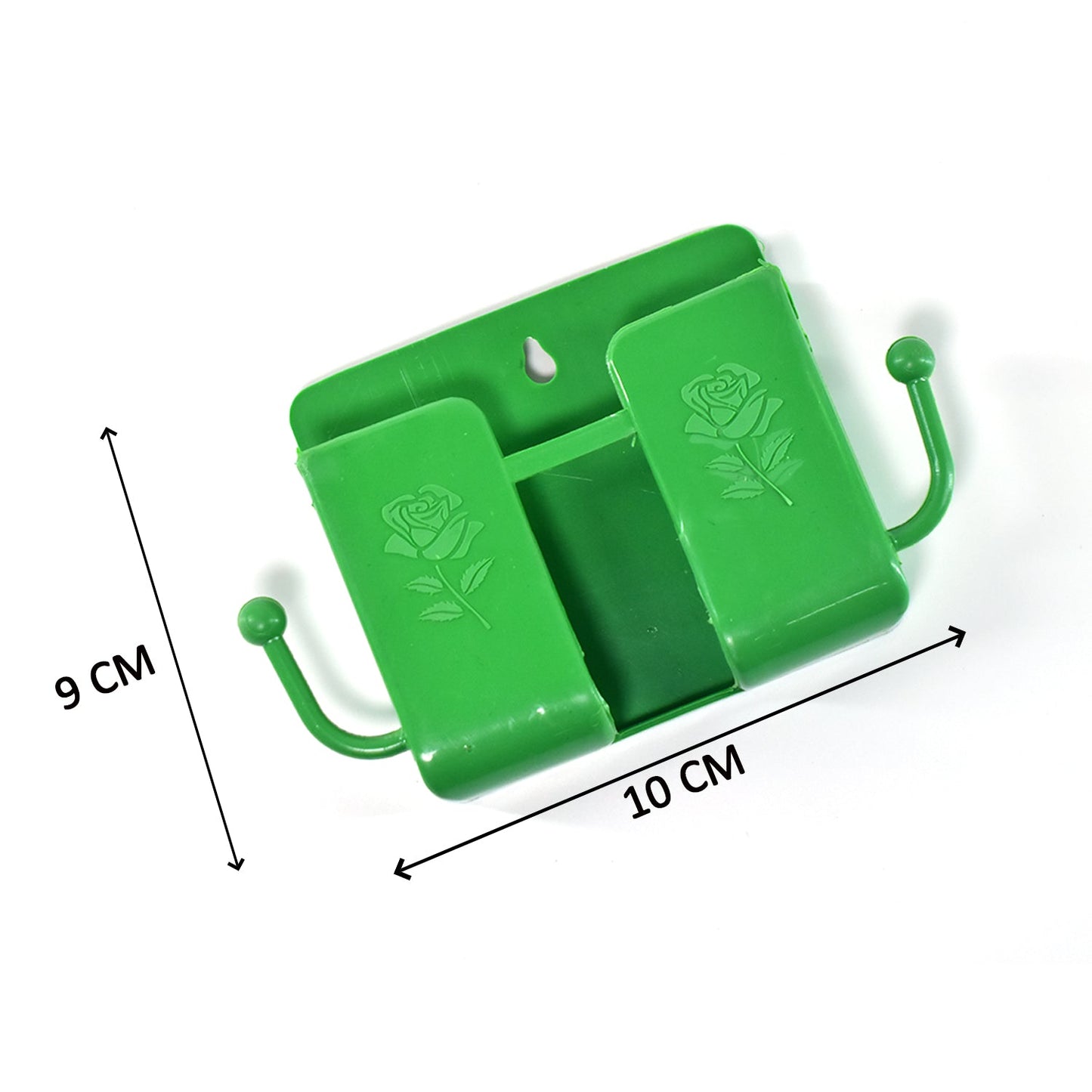 6201a Wall Mounted Storage Boxremote Storage Organizer Case With 2 Side Hanging Hooks. - Springkart 