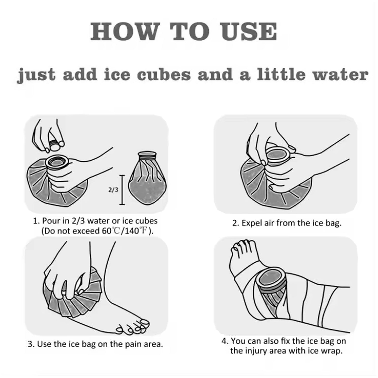 12984 Painreliever Ice Bag Used To Overcome Joints Pain In Body (16cm) - Springkart 