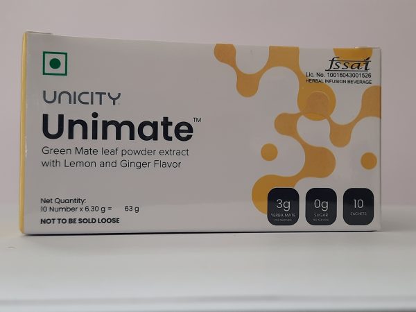Unicity Unimate Lemon Ginger Flavor 30Sachets