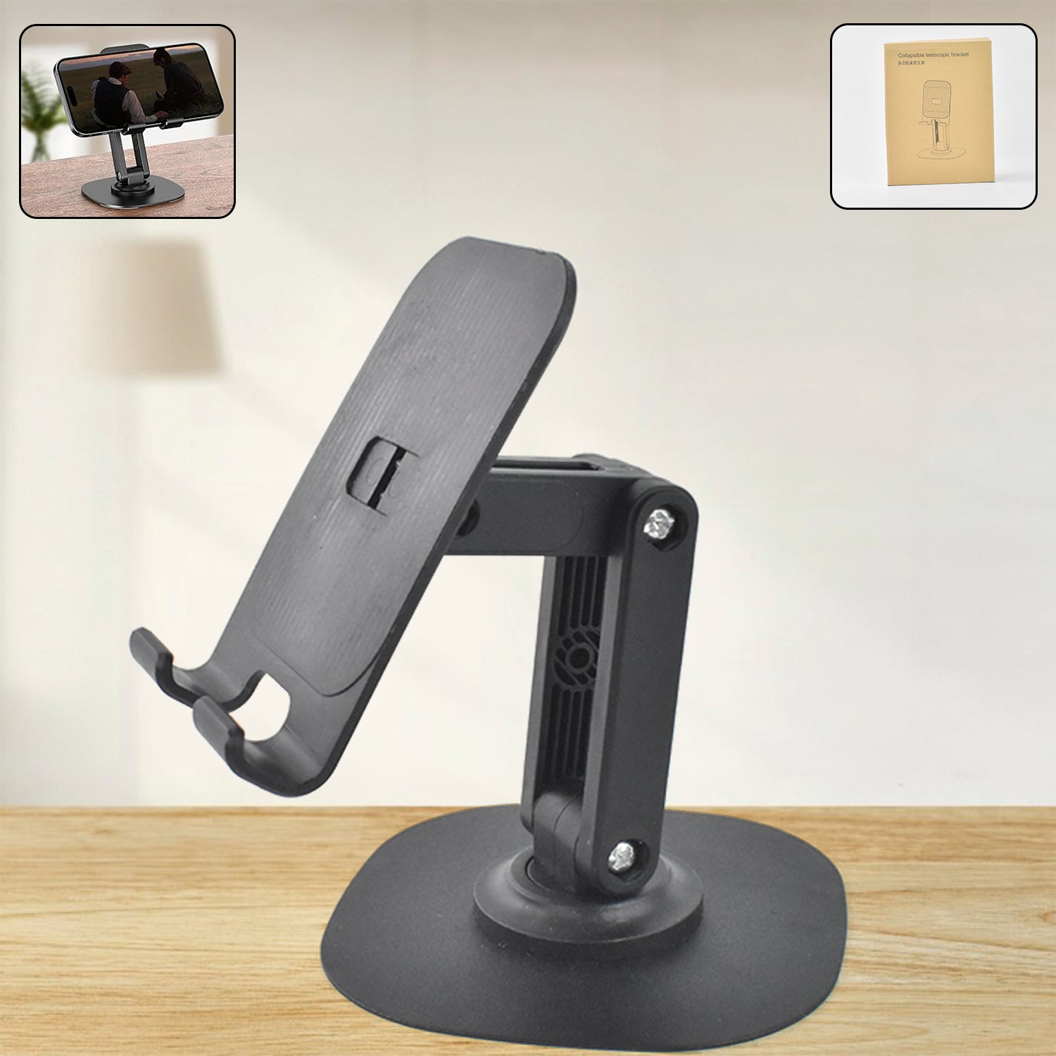 Mobile Stand Foldable 360 Rotatable Mobile Stand (1 Pc) - Springkart 