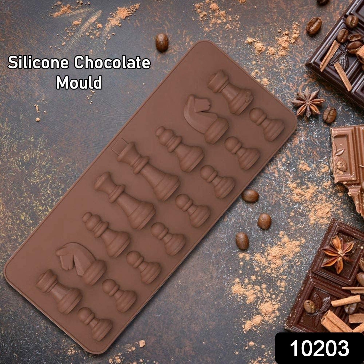 Silicone Chocolate Mould Chess Shape (1 Pc) - Springkart 