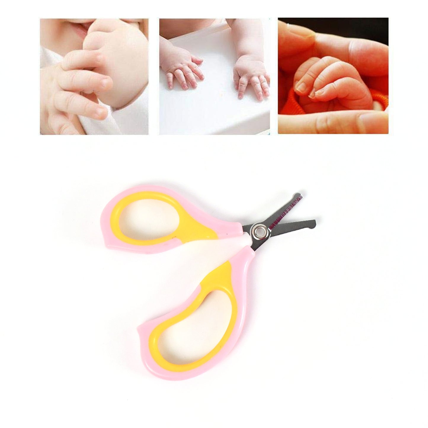 Baby Safety Nail Cutter Scissors For Safe Nail Clipping (1 Pc Mix Color) - Springkart 