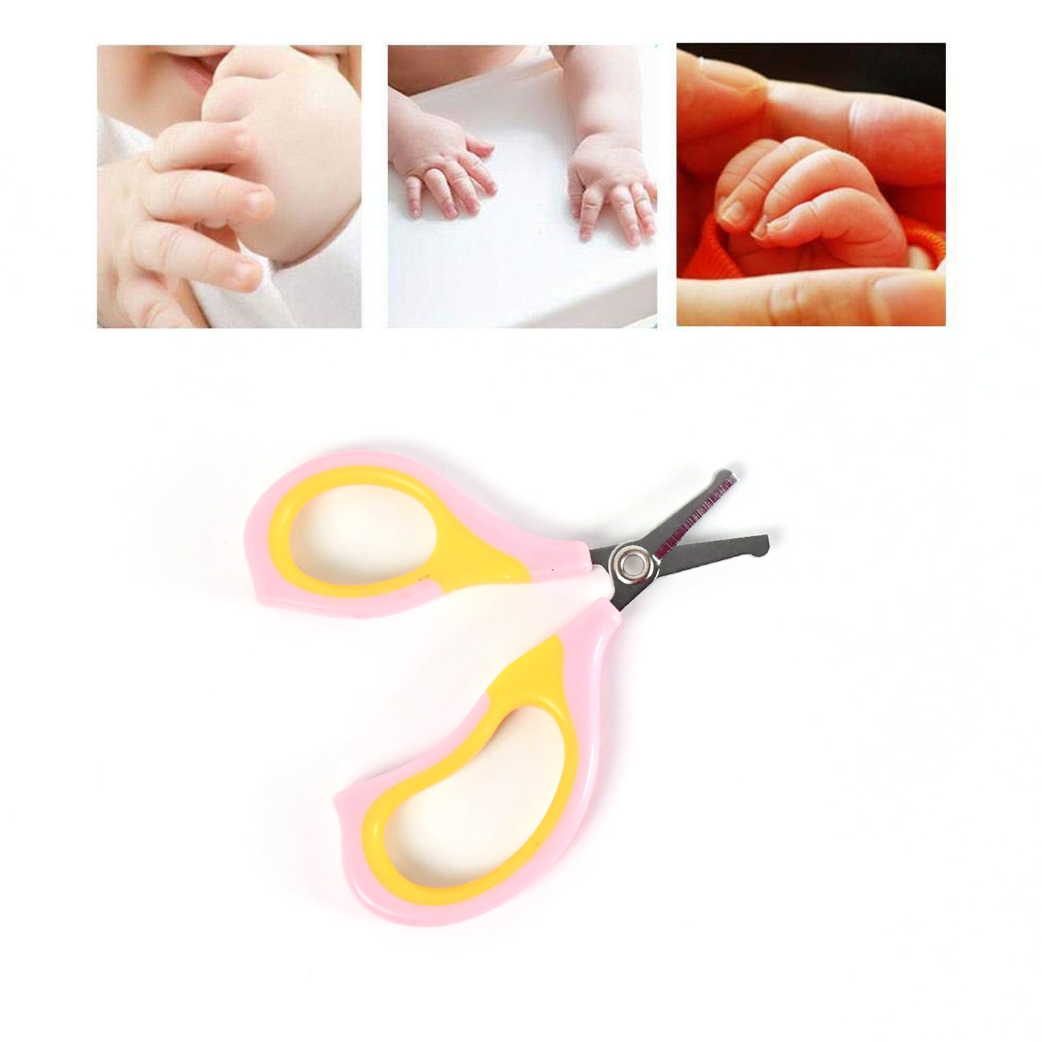 Baby Safety Nail Cutter Scissors For Safe Nail Clipping (1 Pc Mix Color) - Springkart 