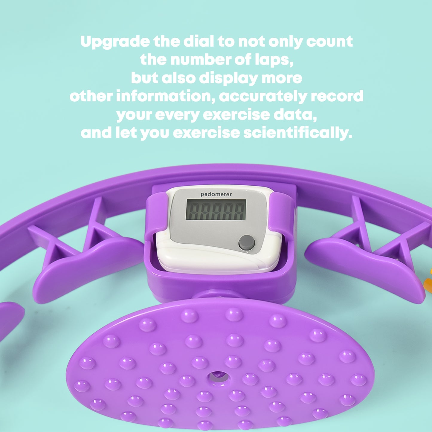 Smart Fitness Hula Hoops With Ball And Intelligent Counter (1 Pc With Brown Box) - Springkart 
