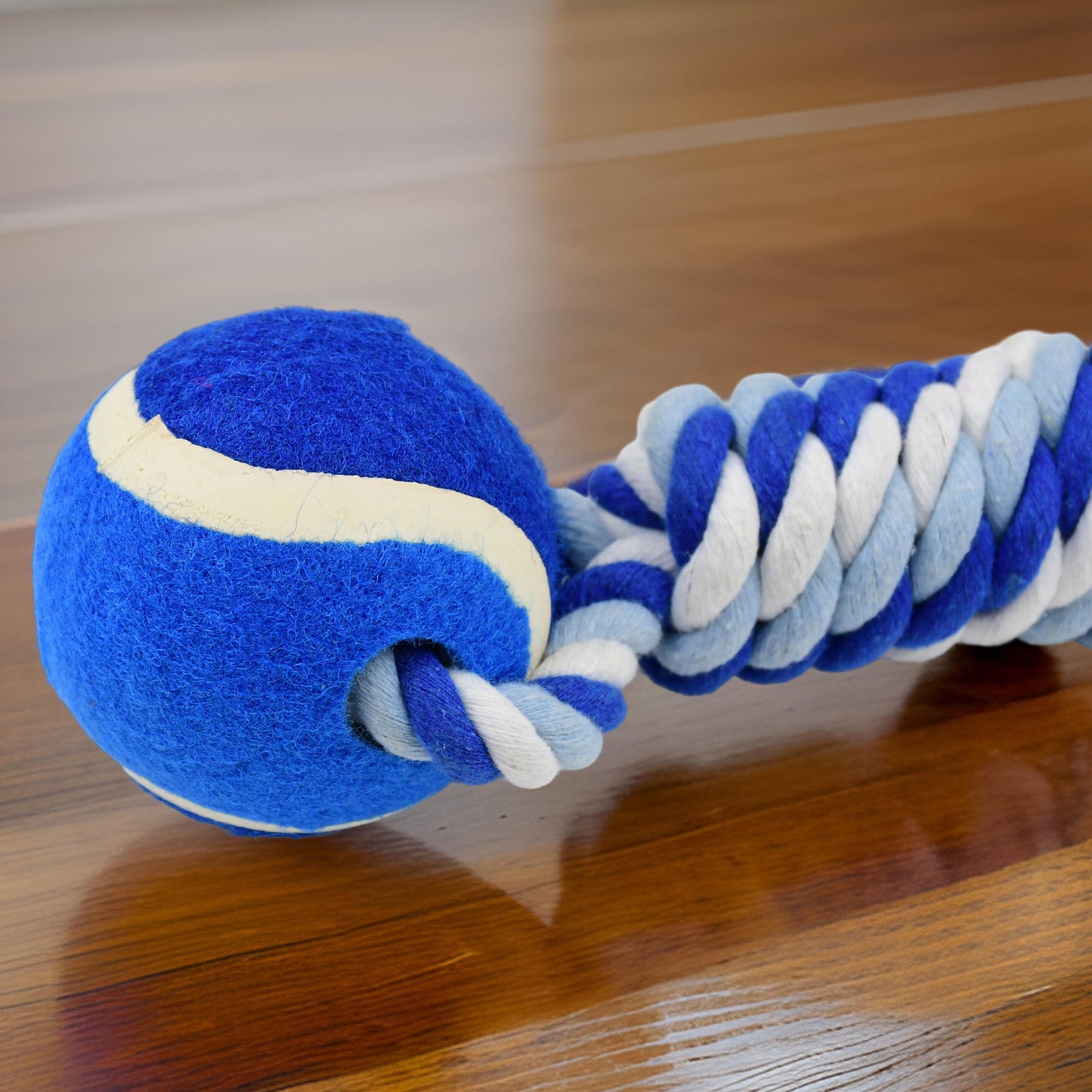 Durable Cotton Rope Dog Toy Two-way Ball Design (1 Pc) - Springkart 