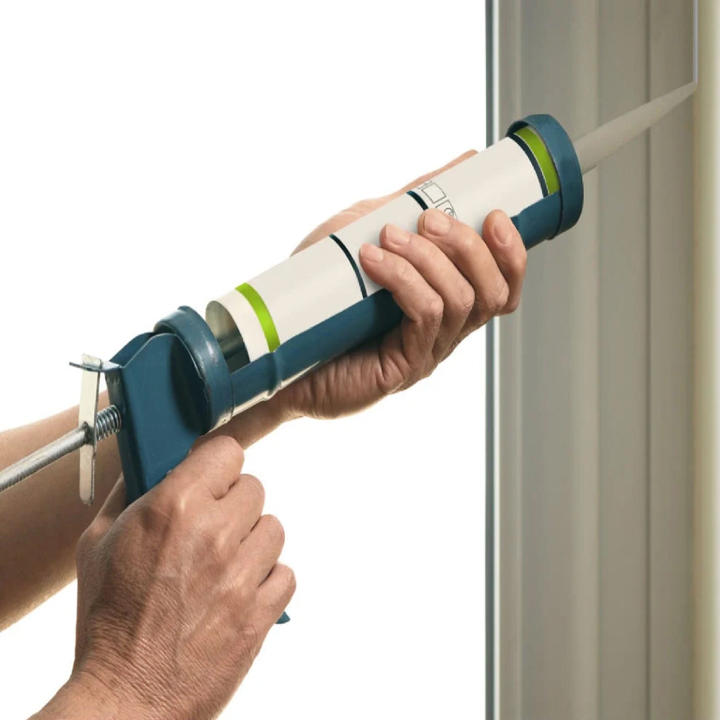 Heavy Duty Steel Silicon Sealant Caulking Gun - Springkart 