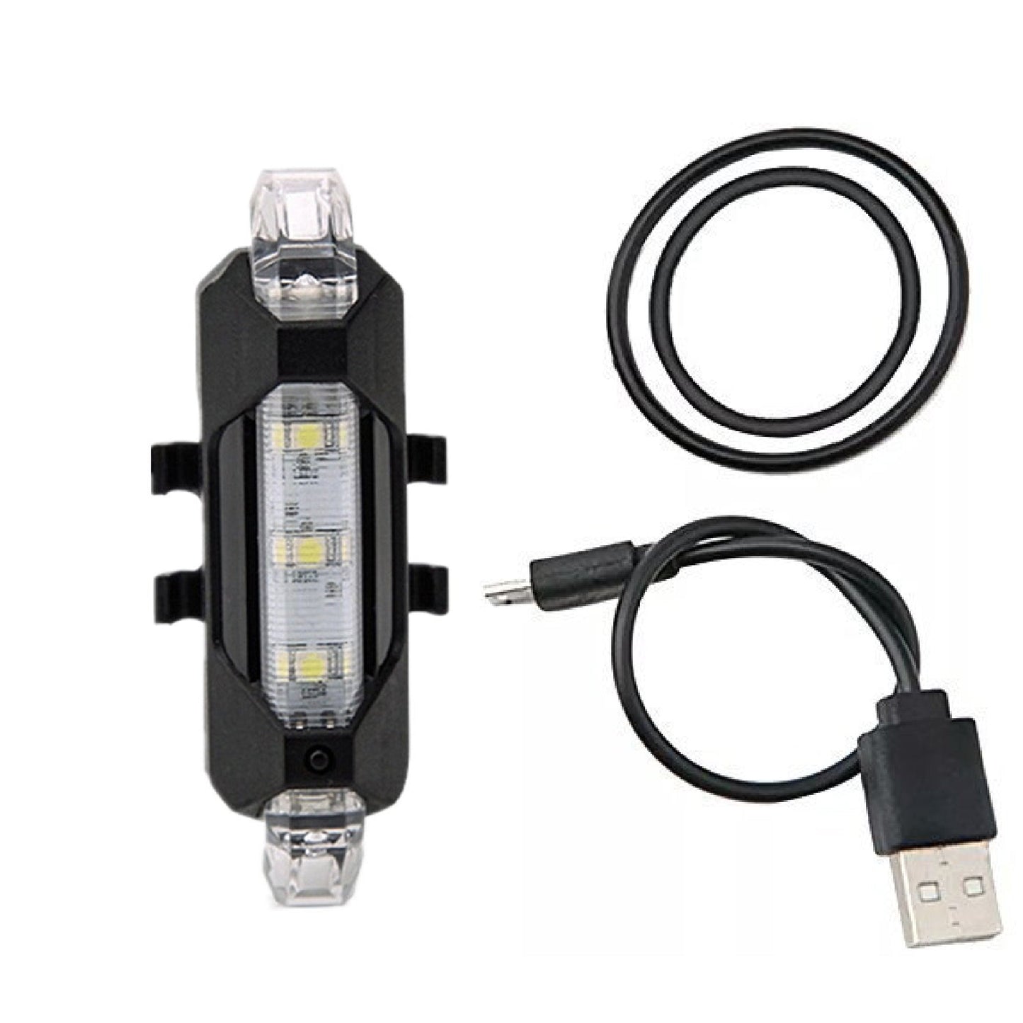 Rechargeable Bicycle Front Waterproof LED Light (White) - Springkart 