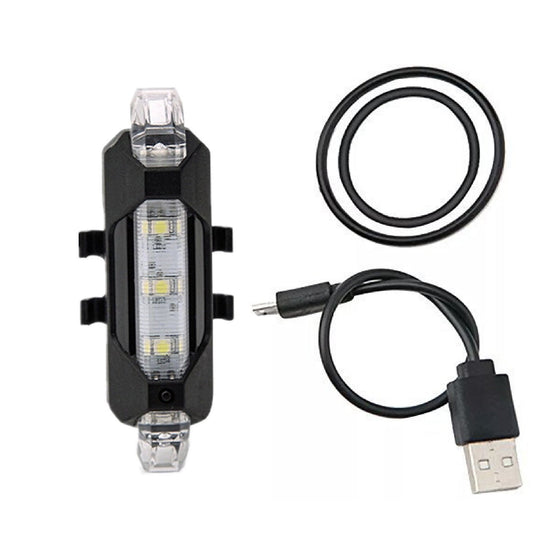 Rechargeable Bicycle Front Waterproof LED Light (White) - Springkart 