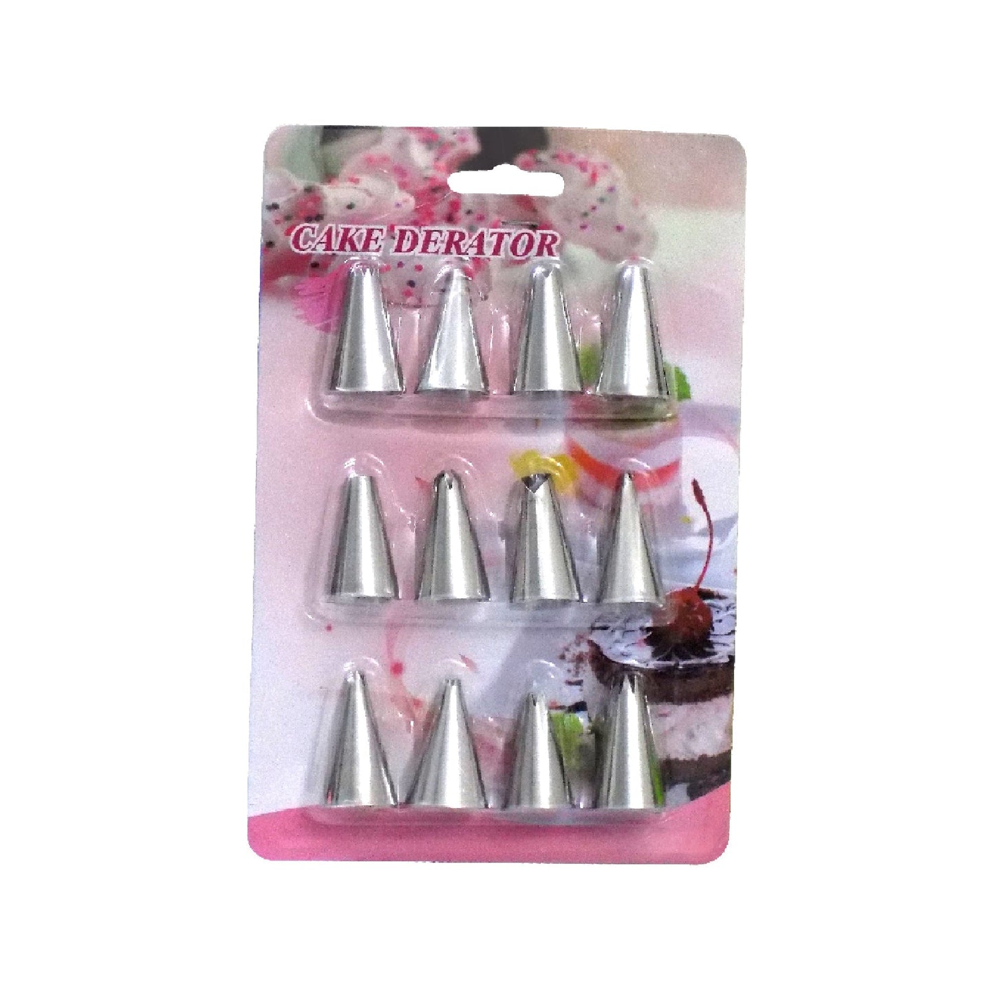 Cake Decorating Stainless Steel Nozzle (12pcs) - Springkart 