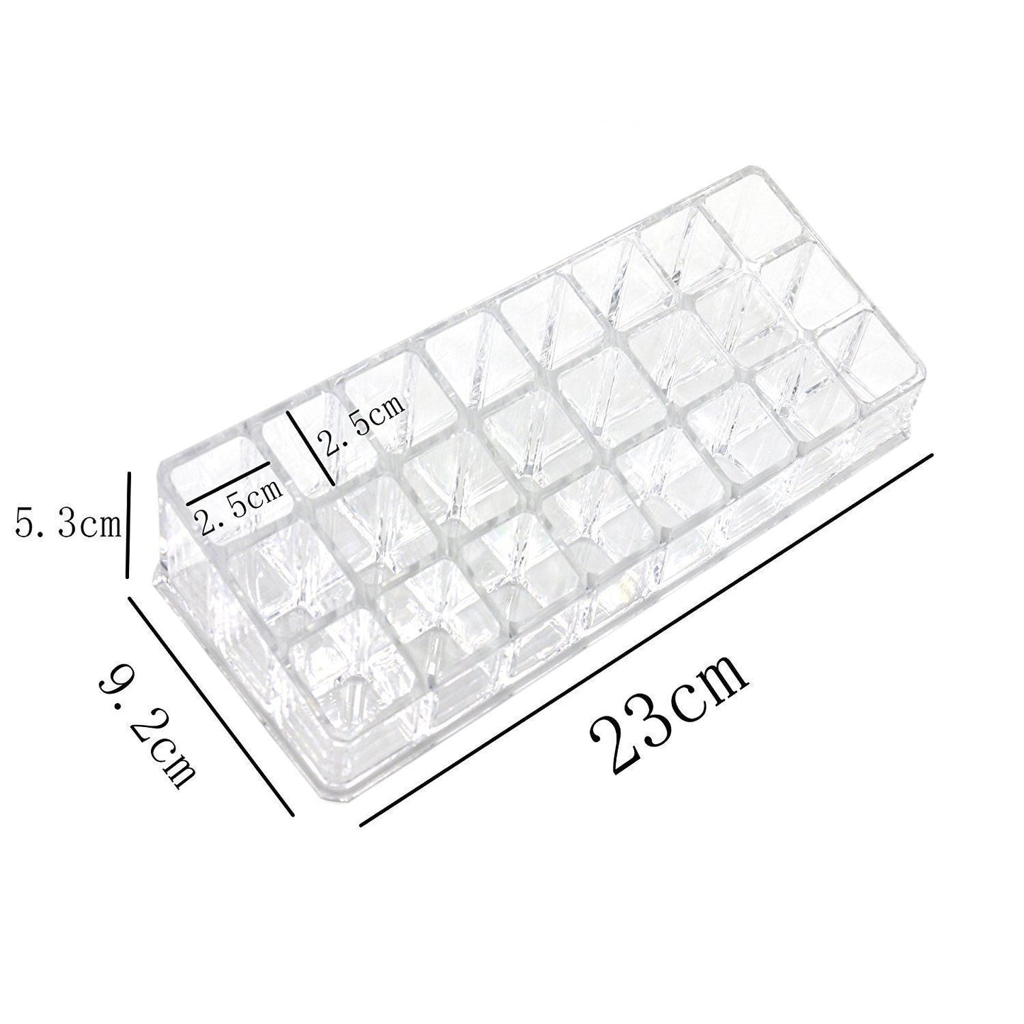 Acrylic Multi Purpose Lipstick Cosmetics Stand Display Holder 24 Section - Springkart 