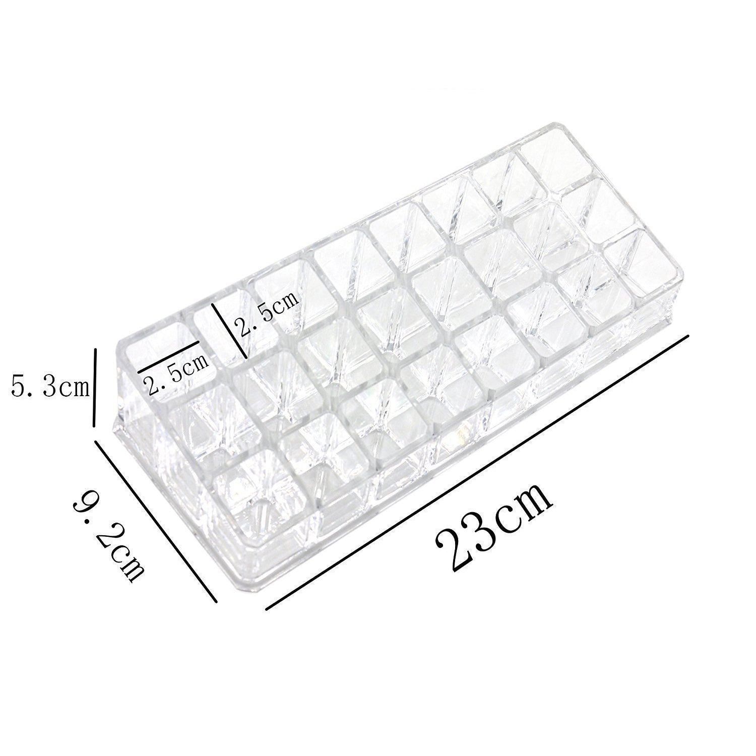 Acrylic Multi Purpose Lipstick Cosmetics Stand Display Holder 24 Section - Springkart 