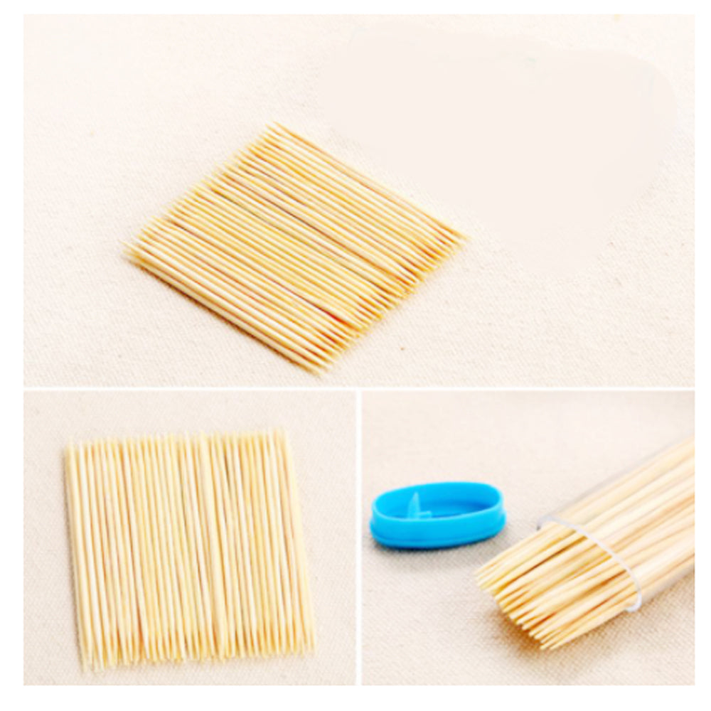 Bamboo Toothpicks with Dispenser Boxq - Springkart 