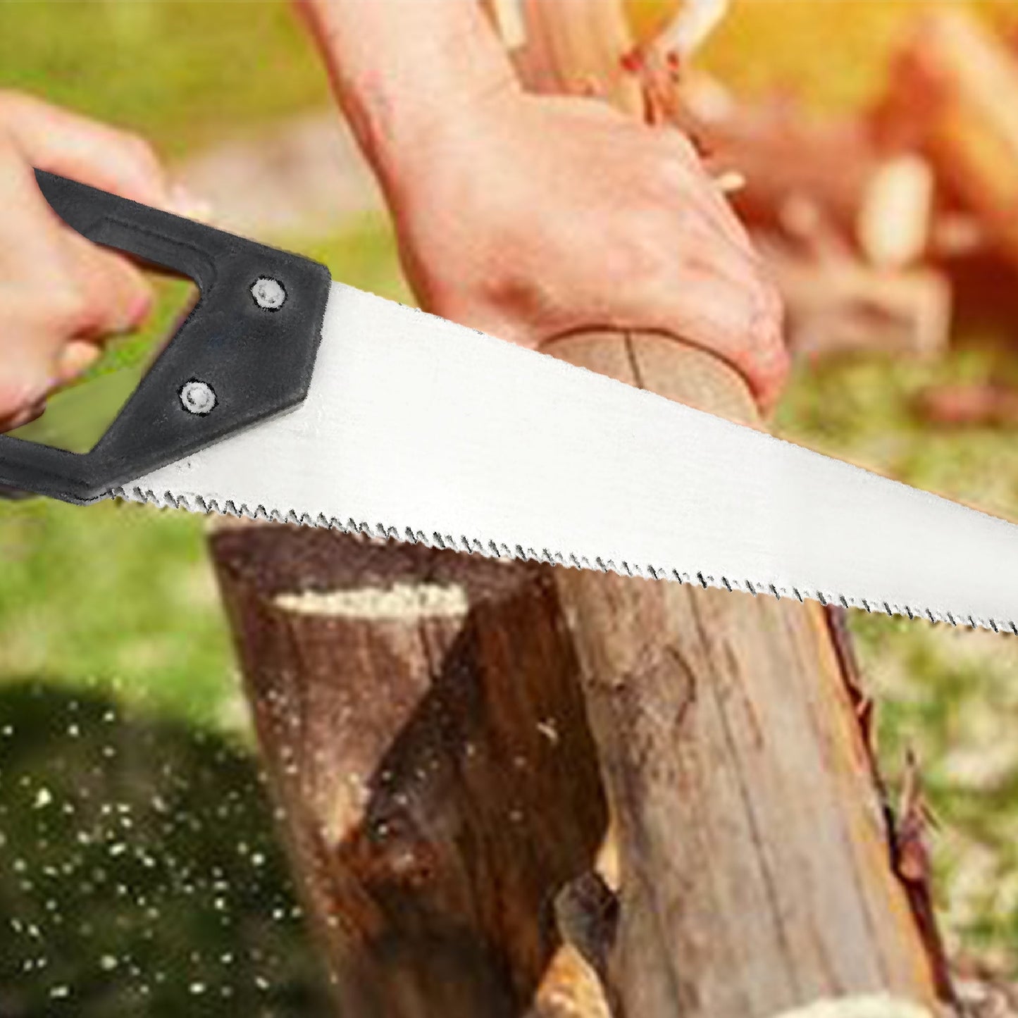 Powerful Hand Saw with Hardened Steel blades 450mm - Springkart 