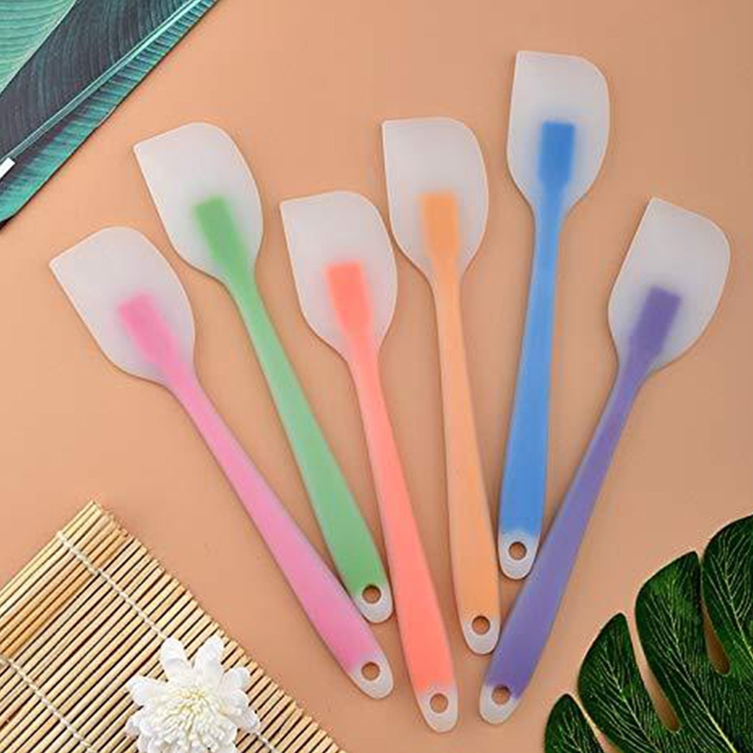 Non-Stick Silicone Spatula Reusable Kitchen for Cooking Multicolor - Springkart 
