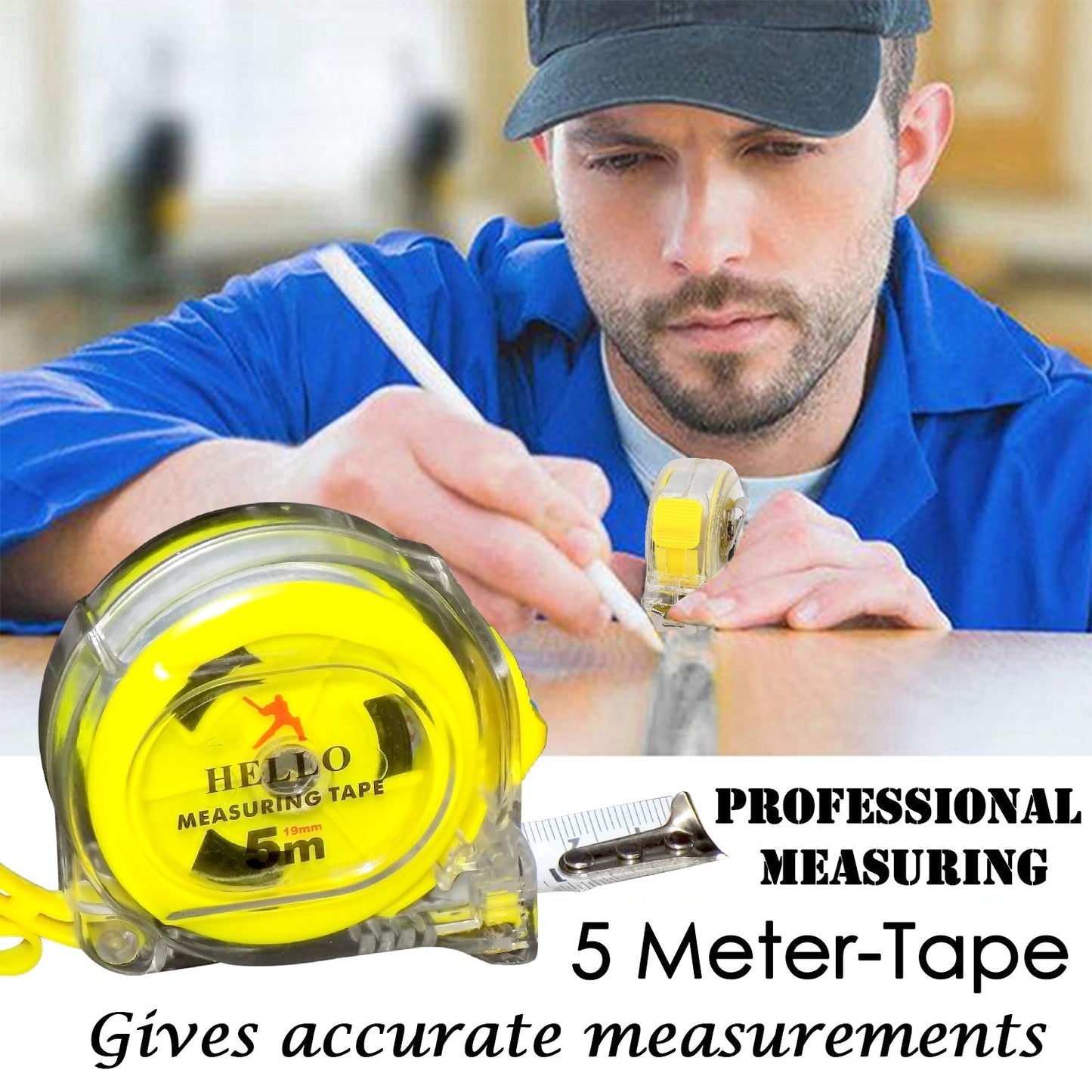 Professional Measuring Tape- 5 Meter - Springkart 