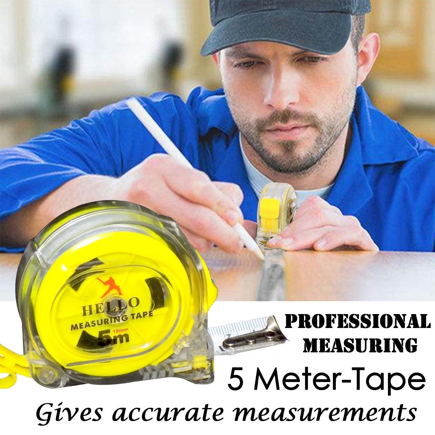 Professional Measuring Tape- 5 Meter - Springkart 