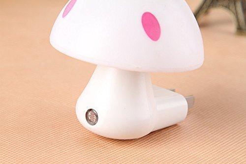 0254 Automatic Night Sensor Mushroom Lamp (0.2 Watt Multicolour) - Springkart 