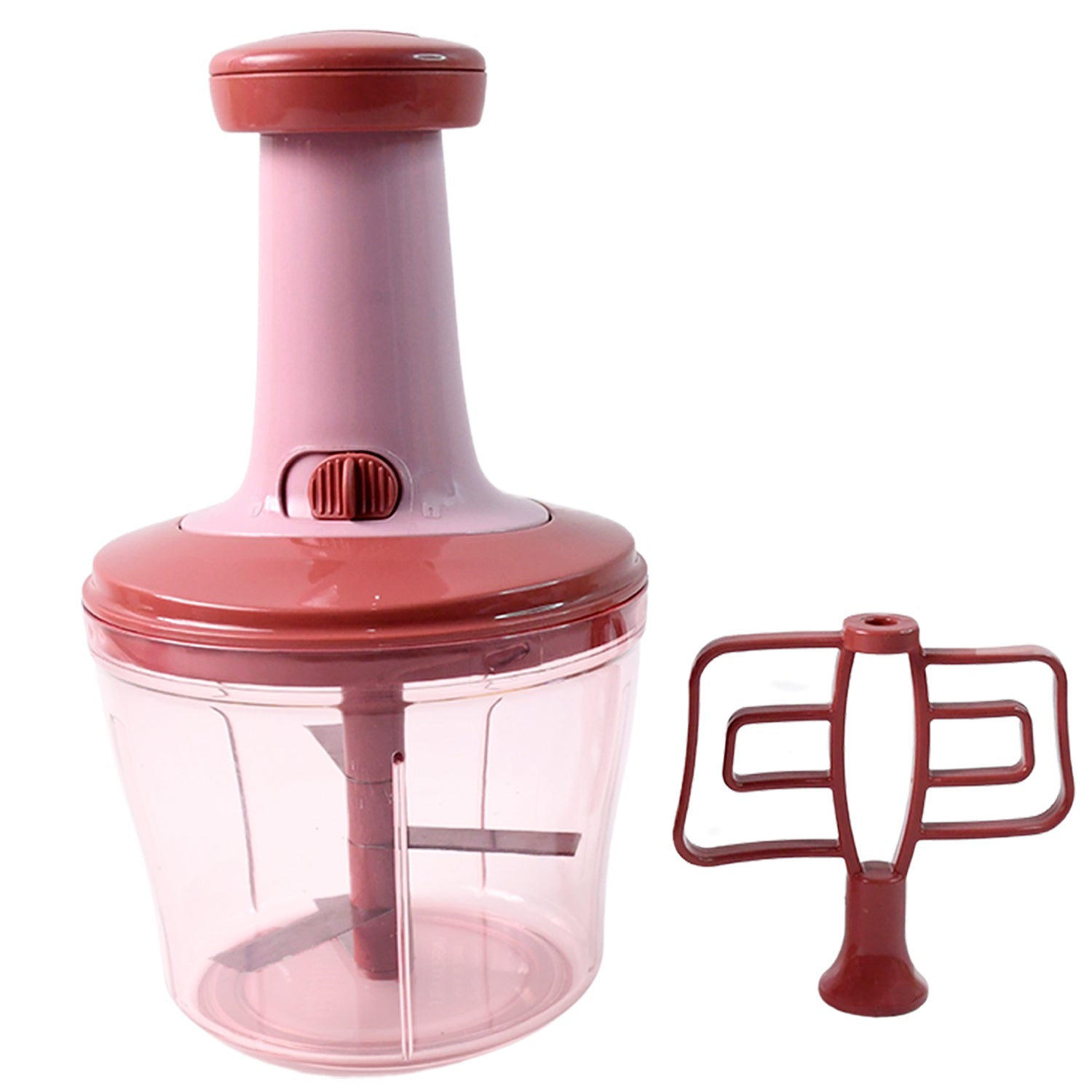 Apex Quba Push Chopper With Stainless Steel Blades (1000ml). - Springkart 