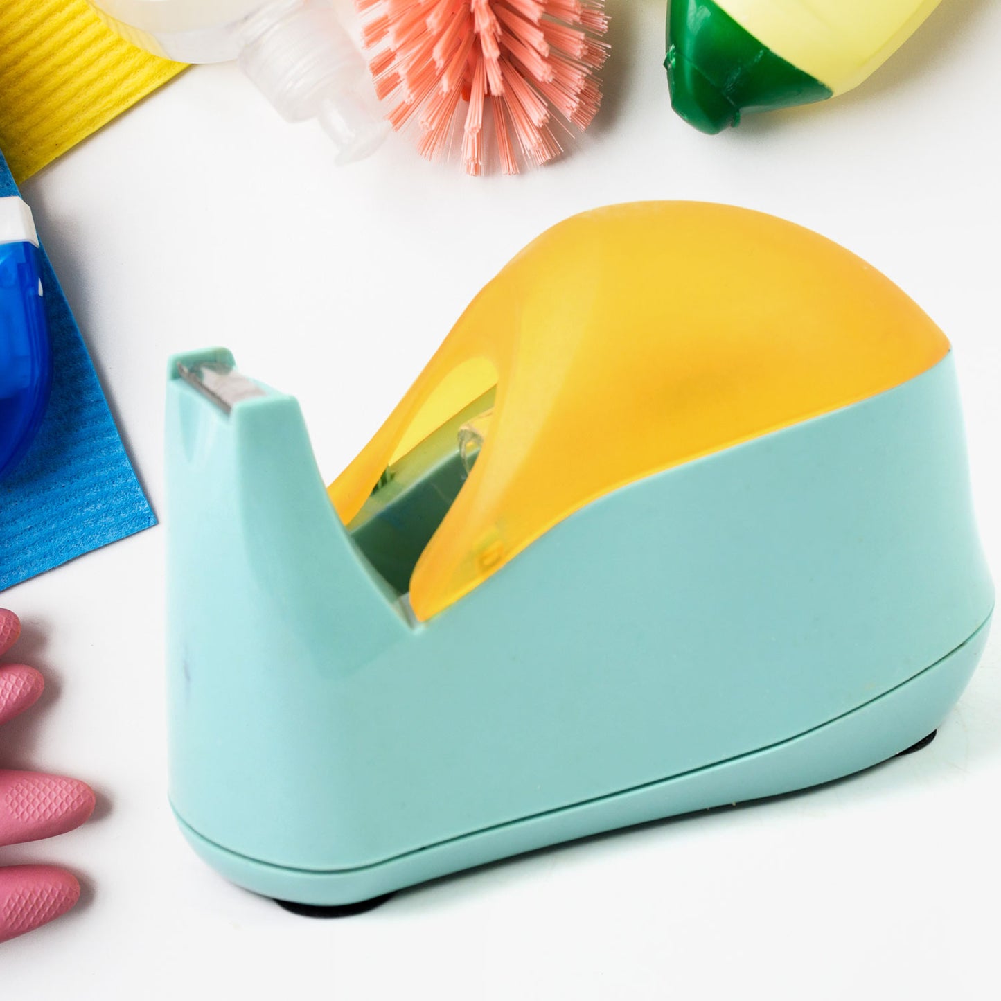 Plastic Tape Dispenser Cutter For Home Office Use (1 Pc) - Springkart 