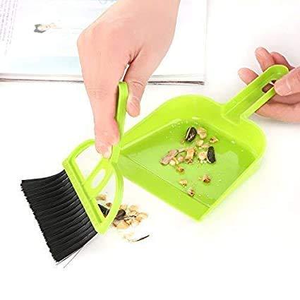 2213 Mini Dustpan With Brush Broom Set For Multipurpose Cleaning - 2 Pcs - Springkart 