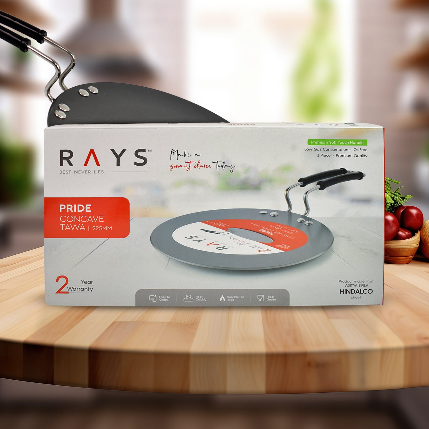 Multi Purpose Aluminium Rays Roti Tawa (9 Inch) - Springkart 