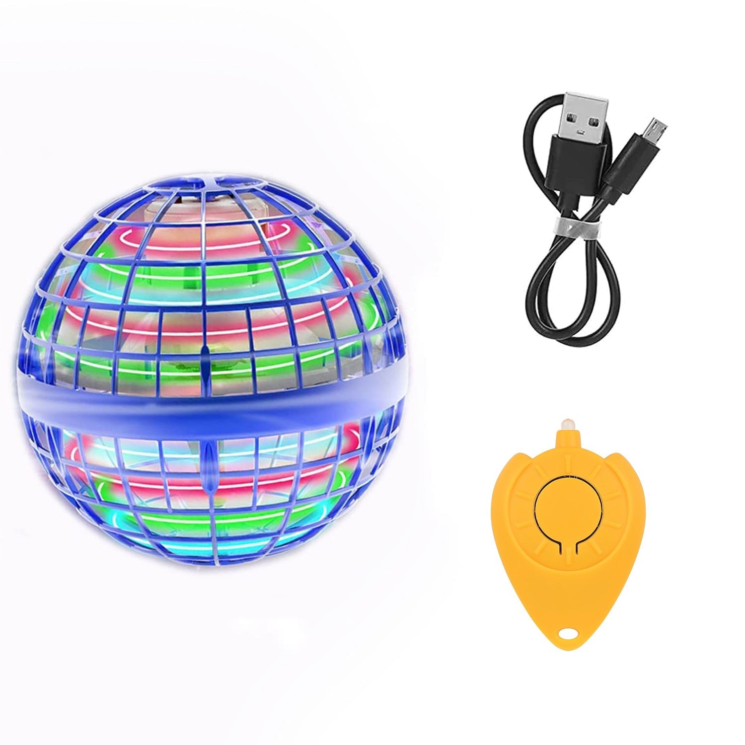 8057 Flying Ball Toys Usb Rechargeable Built-in Rgb Lights 360rotating Magic Controller Flying Orb Ball Boomerang Mini Pro Spinner Blastoise Toys - Springkart 