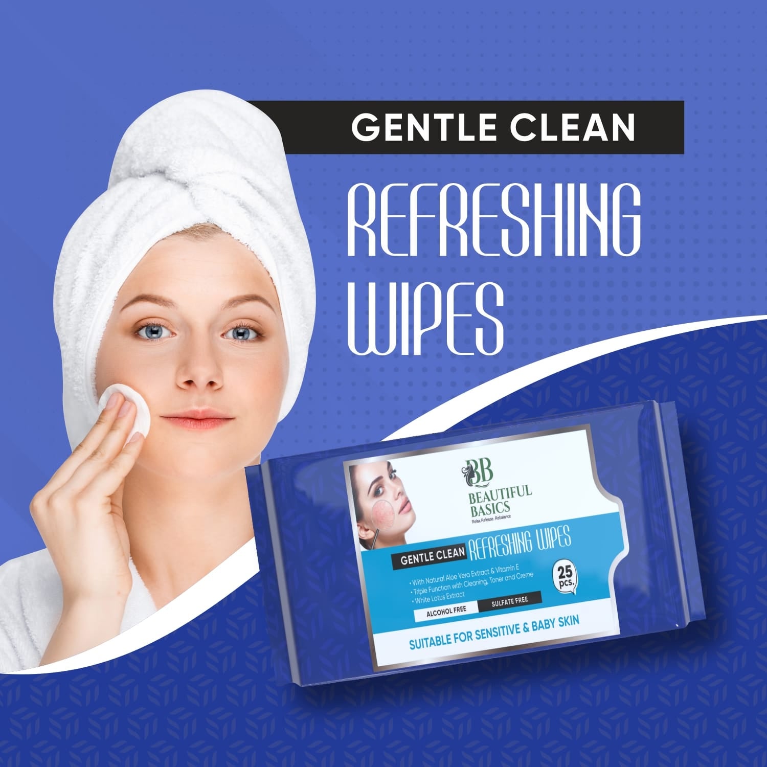 Refreshing Wet Wipes For Face Facial Cleansing Refreshing Skin Hydration Soothing For Skin Ph Balance Alcohol Free Nourishing With Fruit Extract 25 Wipes - Springkart 