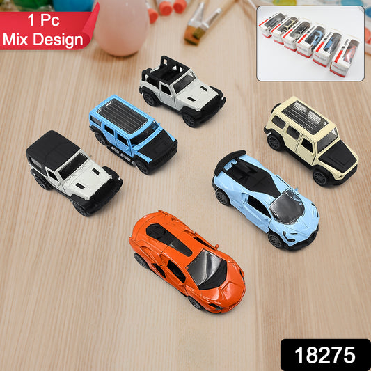Mini Pull Back Car Widely Used By Kids (1 Pc Mix Color Design) - Springkart 