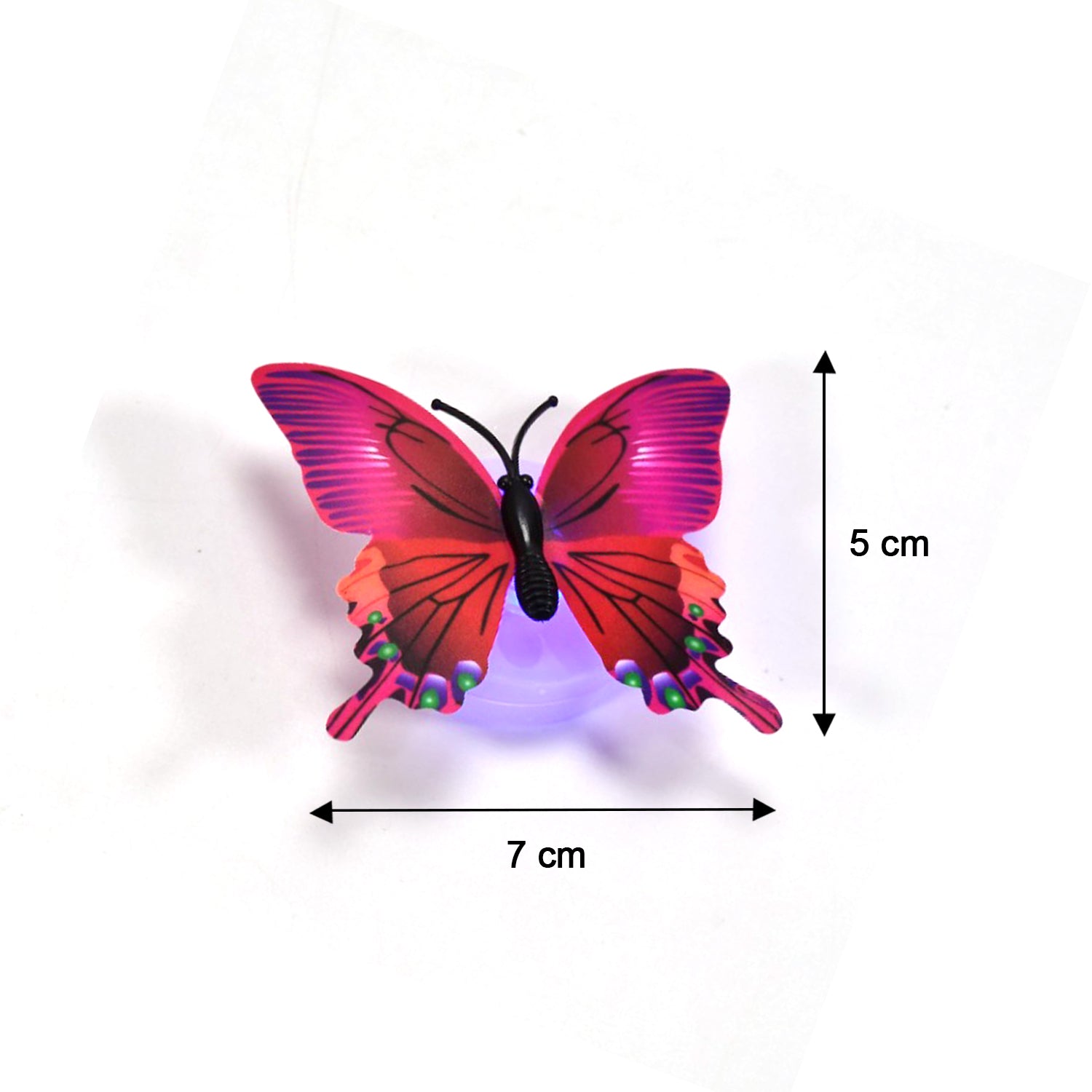 6497 Butterfly 3d Night Lamp Comes With 3d Illusion Design Suitable For Drawing Room Lobby. (Pack Of 50) - Springkart 