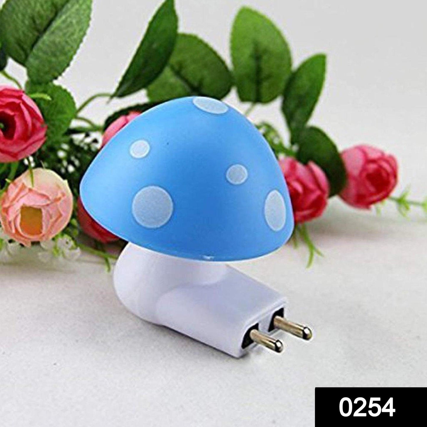 0254 Automatic Night Sensor Mushroom Lamp (0.2 Watt Multicolour) - Springkart 