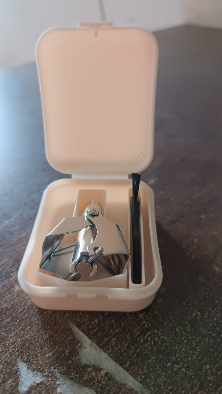 Nose Hair Clipper Stainless Steel Hair Remover (1 Pc With Brush Plastic Case) - Springkart 